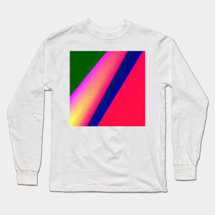 red blue green abstract texture background Long Sleeve T-Shirt